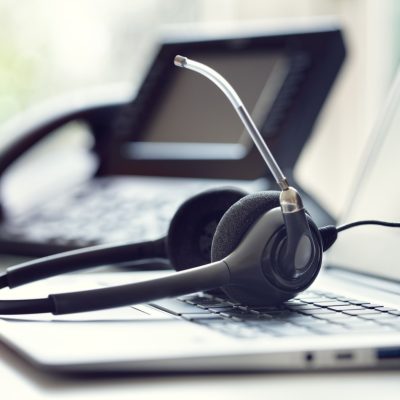 Headset-and-computer Headset-and-computer
